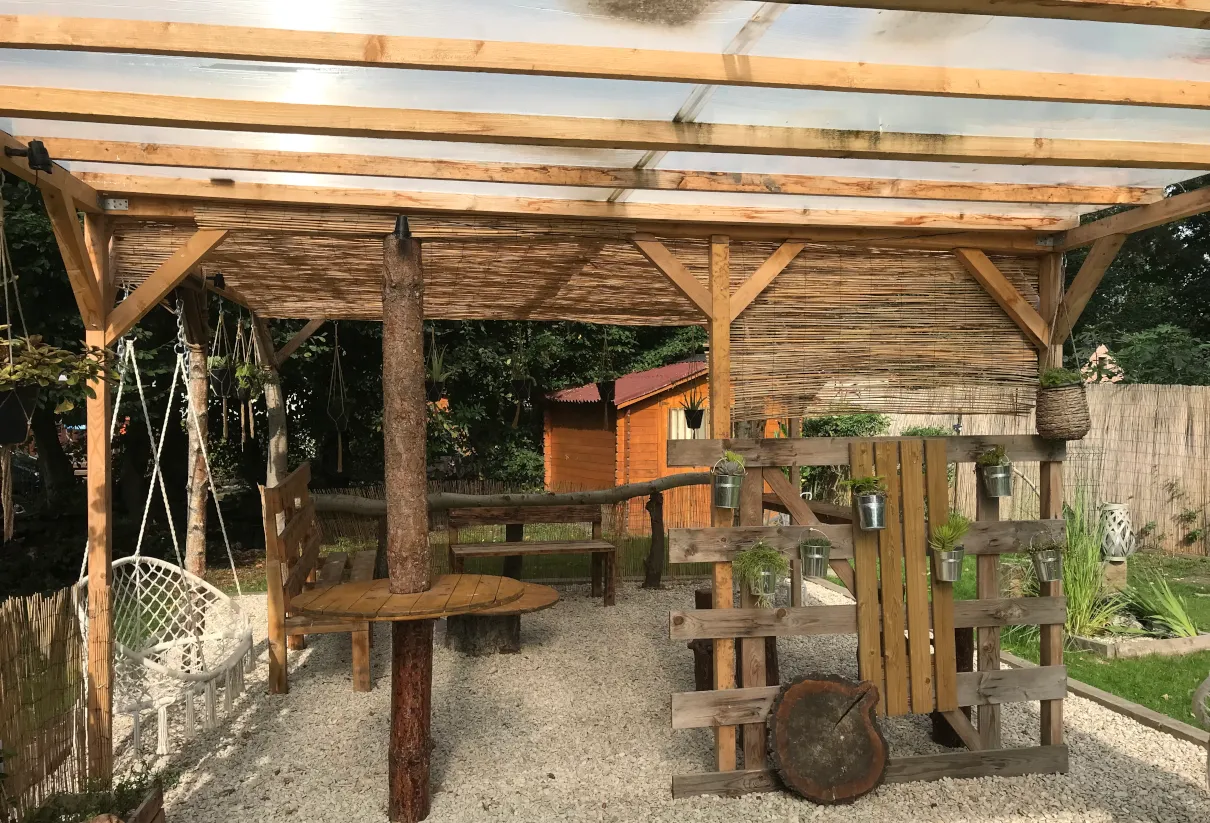 Friendly campsite area