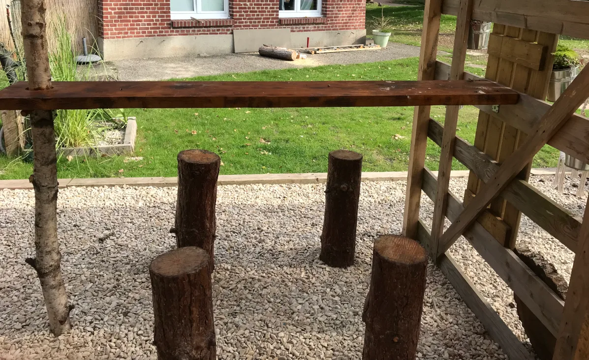 Nature relaxation area at the campsite