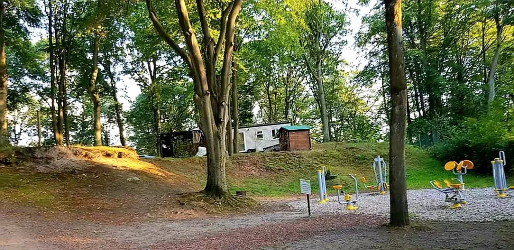 Quiet shaded pitch for spa guests