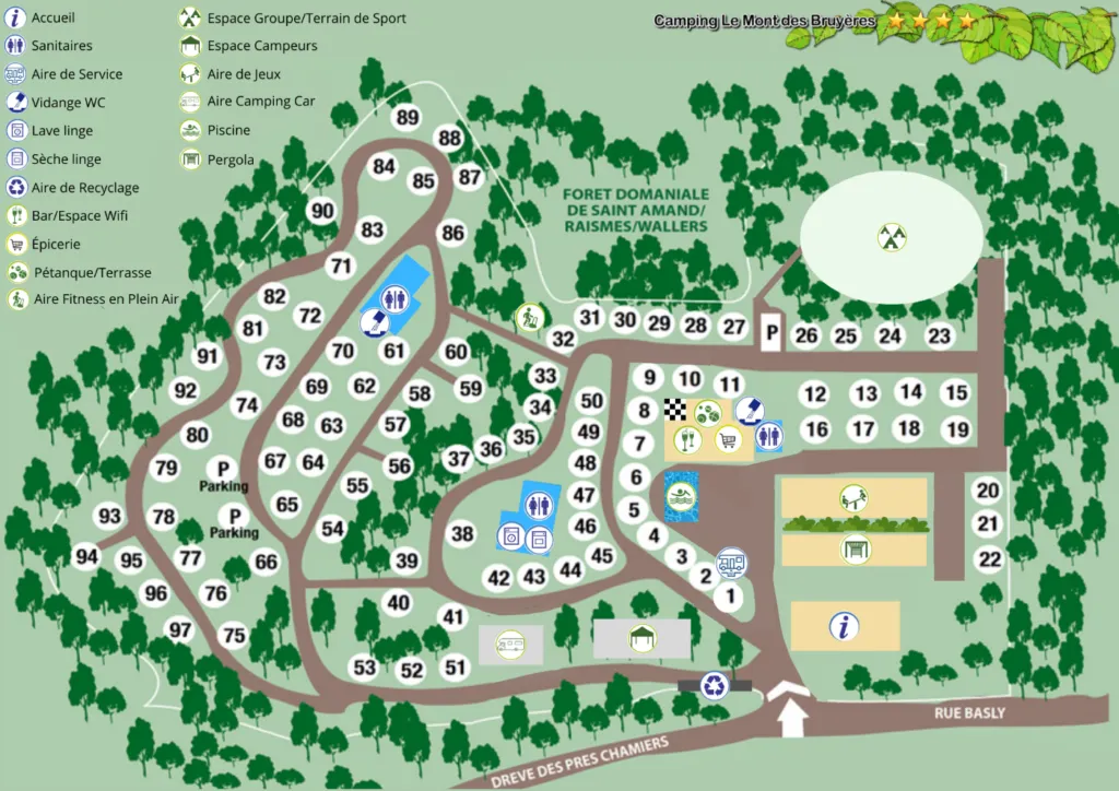 Plan du Camping